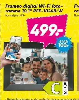 Bilka Frameo digital Wi-Fi fotoramme 10,1” PFF-1024B/W, DKK 499 tilbud