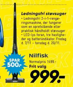 Bilka Ledningsfri støvsuger, DKK 999 tilbud