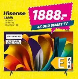 Bilka HISENSE 43A6N, DKK 1888 tilbud