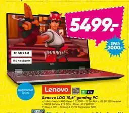 Bilka Lenovo LOQ 15,6” gaming PC, DKK 5499 tilbud
