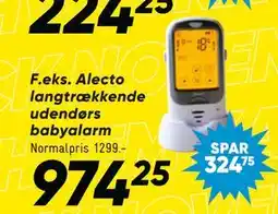 Bilka Alecto langtrækkende udendørs babyalarm, DKK 974.25 tilbud
