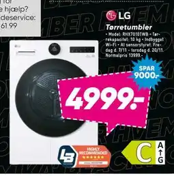 Bilka LG Tørretumbler, DKK 4999 tilbud