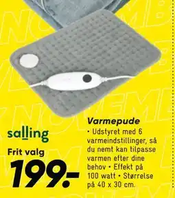 Bilka Varmepude, DKK 199 tilbud