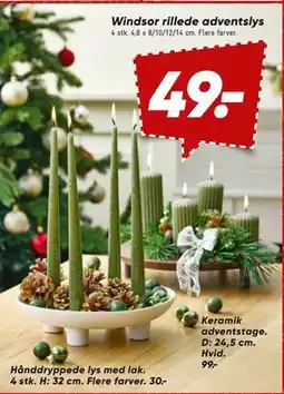 Bilka Hånddryppede lys med lak, DKK 30 tilbud