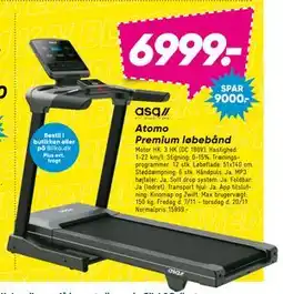 Bilka Atomo Premium løbebånd, DKK 6999 tilbud
