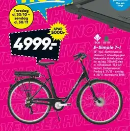 Bilka E-Simple 7-I, DKK 4999 tilbud