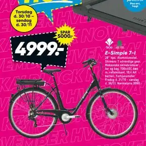 Bilka E-Simple 7-I, DKK 4999 tilbud