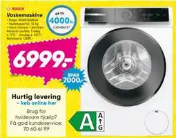 Bilka Vaskemaskine, DKK 6999 tilbud