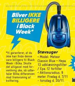 Bilka Støvsuger, DKK 999 tilbud