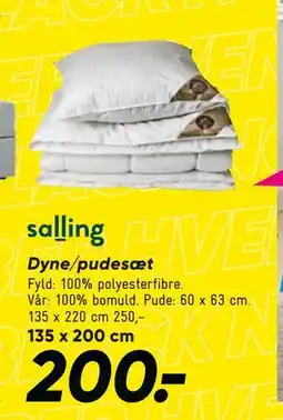 Bilka Dyne/pudesæt tilbud