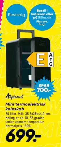 Bilka Mini termo elektrisk køleskab, DKK 699 tilbud