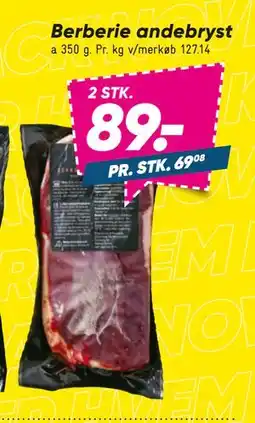 Bilka Berberie andebryst, DKK 89 tilbud