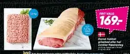 Bilka Dansk hakket grisekød eller hel ovnklar flæskesteg, DKK 169 tilbud