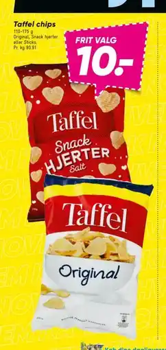 Bilka Taffel chips, DKK 10 tilbud