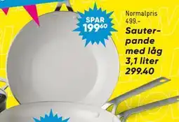 Bilka Sauterpande med låg 3,1 liter, DKK 299.4 tilbud
