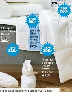 Bilka Tyngdedyne 8 kg 135 x 200 cm, DKK 450 tilbud