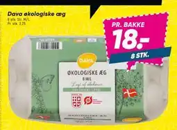 Bilka Dava økologiske æg, DKK 18 tilbud