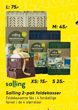 Bilka Salling 2-pak foldekasser tilbud