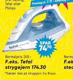 Bilka Tefal strygejern, DKK 174.3 tilbud