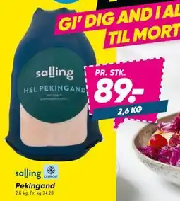 Bilka Pekingand, DKK 89 tilbud