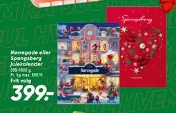 Bilka Nørregade eller Spangsberg julekalender, DKK 399 tilbud