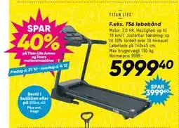 Bilka SPAR 40% på Titan Life Amroc og Toorx motionsmaskiner tilbud