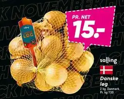 Bilka Danske løg, DKK 15 tilbud