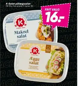 Bilka K-Salat pålægssalat, DKK 16 tilbud