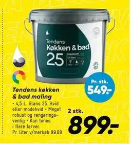 Bilka Tendens køkken & bad maling, DKK 899 tilbud