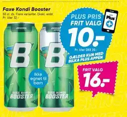 Bilka Faxe Kondi Booster, DKK 16, App-pris tilbud