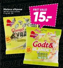 Bilka Malaco slikpose, DKK 15 tilbud