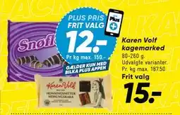 Bilka Karen Volf kagemarked, DKK 15, App-pris tilbud