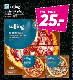 Bilka Italiensk pizza, DKK 25 tilbud