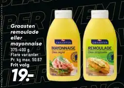 Bilka Graasten remoulade eller mayonnaise, DKK 19 tilbud