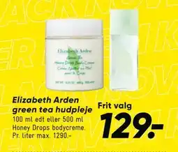 Bilka Elizabeth Arden green tea hudpleje, DKK 129 tilbud