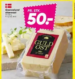 Bilka Grønnelund skæreost, DKK 50 tilbud