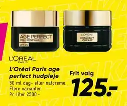 Bilka L’Oréal Paris age perfect hudpleje, DKK 125 tilbud
