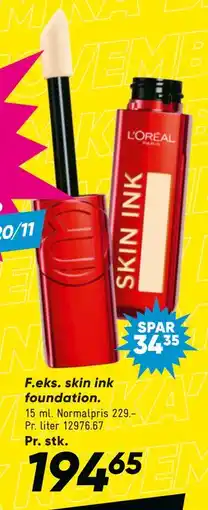 Bilka skin ink foundation, DKK 194.65 tilbud