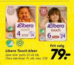 Bilka Libero Touch bleer, DKK 79 tilbud