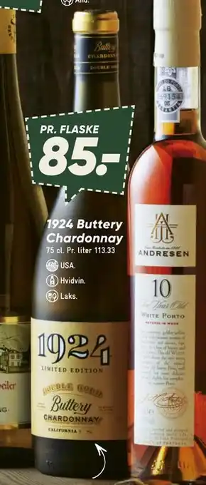 1924 Buttery Chardonnay, DKK 85