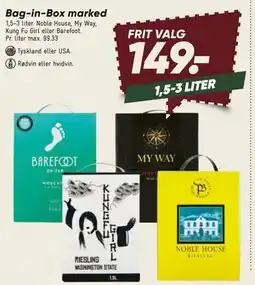 Bilka Bag-in-Box marked, DKK 149 tilbud
