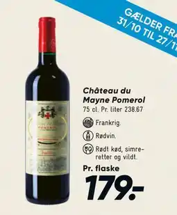 Bilka Château du Mayne Pomerol, DKK 179 tilbud