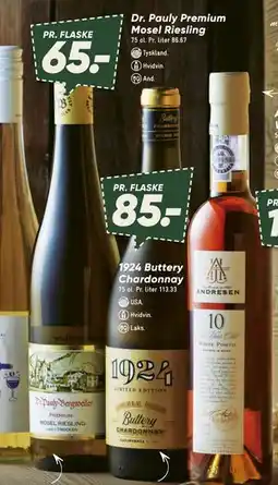 Bilka Dr. Pauly Premium Mosel Riesling, DKK 65 tilbud