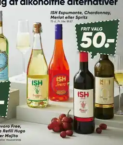 Bilka ISH Espumante, Chardonnay, Merlot eller Spritz, DKK 50 tilbud