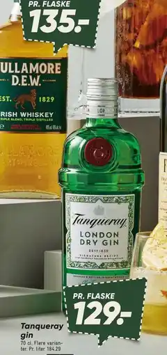 Bilka Tanqueray gin, DKK 129 tilbud