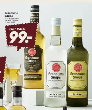 Bilka Brøndums Snaps, DKK 99 tilbud