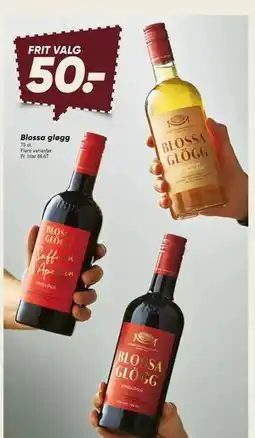 Bilka Blossa gløgg, DKK 50 tilbud