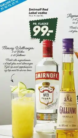 Bilka Smirnoff Red Label vodka, DKK 99 tilbud