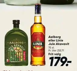 Bilka Aalborg eller Linie Jule Akavavit, DKK 179 tilbud
