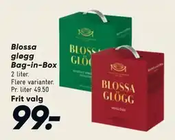 Bilka Blossa gløgg Bag-in-Box, DKK 99 tilbud
